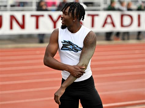 Vista Ridge’s Brandon Hills breaks state record in long jump after coming back from gunshot wound, last year’s bitter defeat: “I’m blessed to be here in this moment.”